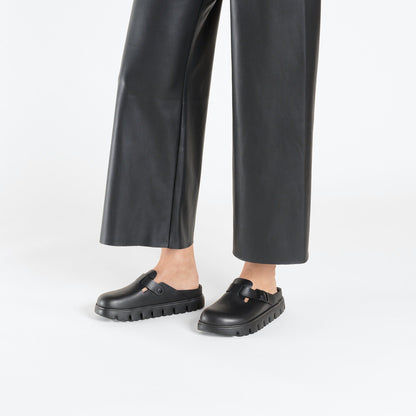 Boston Chunky Leather in Color Black | Birkenstock