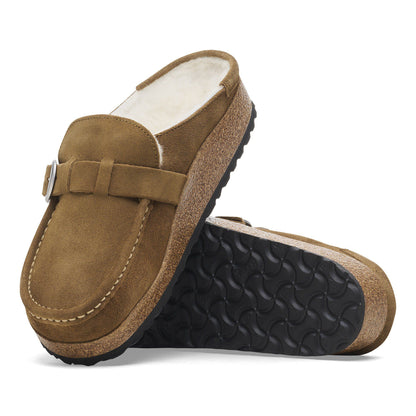 Buckley Shearling Suede Leather in Color Dark Tea | Birkenstock