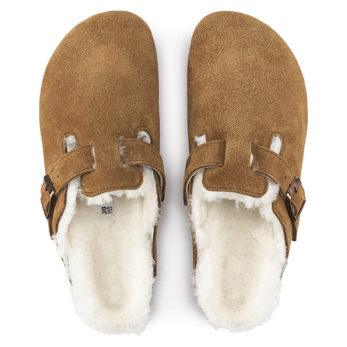 Boston Shearling Suede Leather in Color Mink | Birkenstock