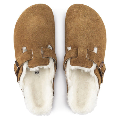 Boston Shearling Suede Leather in Color Mink | Birkenstock