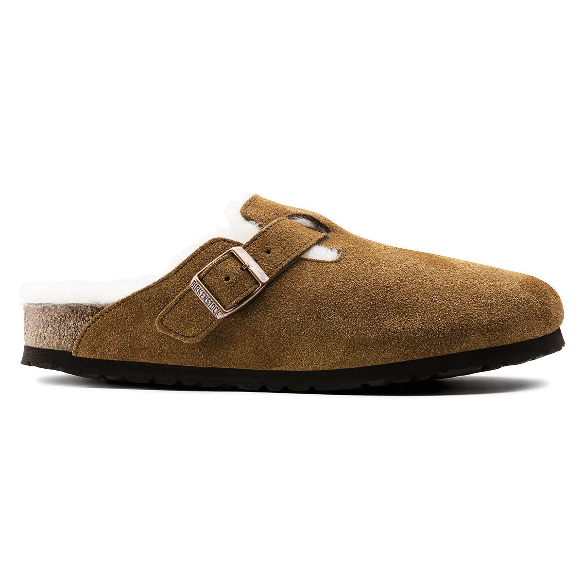 Boston Shearling Suede Leather in Color Mink | Birkenstock