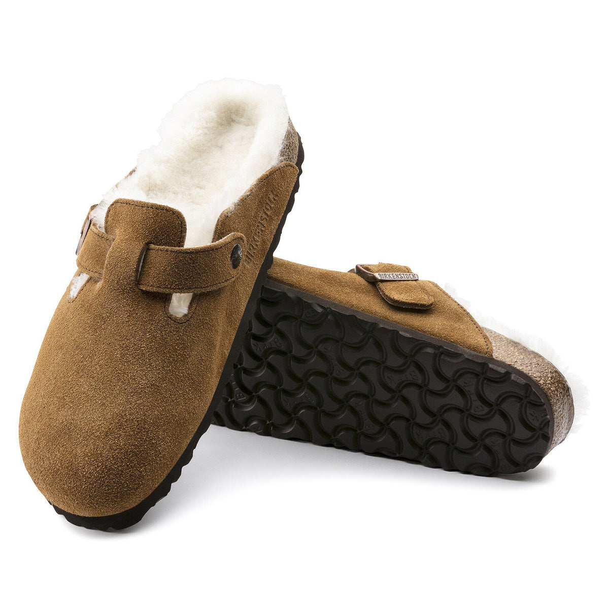 Boston Shearling Suede Leather in Color Mink | Birkenstock