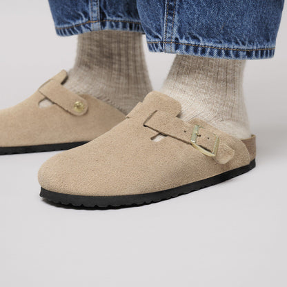 Boston Suede Leather in Color Sandcastle | Birkenstock