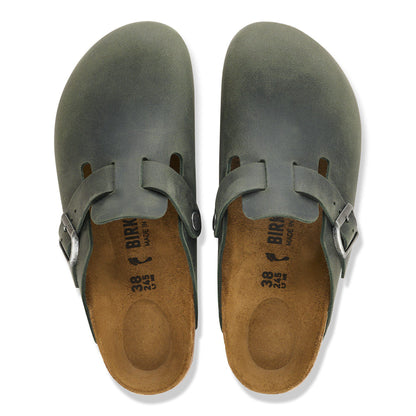 Boston Oiled Leather in Color Thyme | Birkenstock