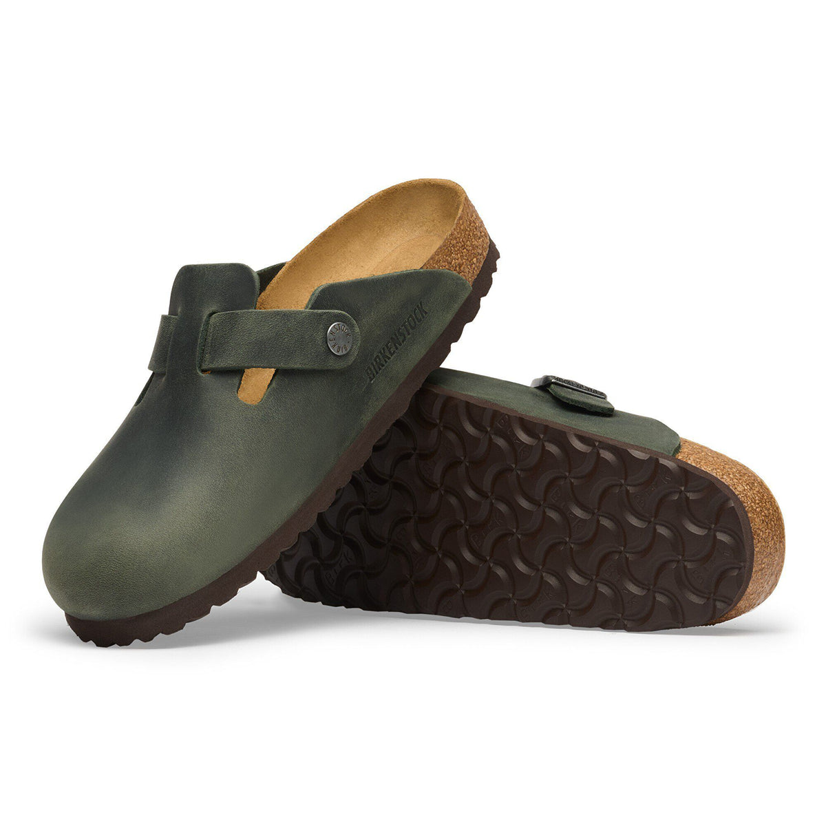 Boston Oiled Leather in Color Thyme | Birkenstock