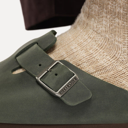 Boston Oiled Leather in Color Thyme | Birkenstock