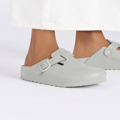 Boston Leather in Color Mineral Gray | Birkenstock