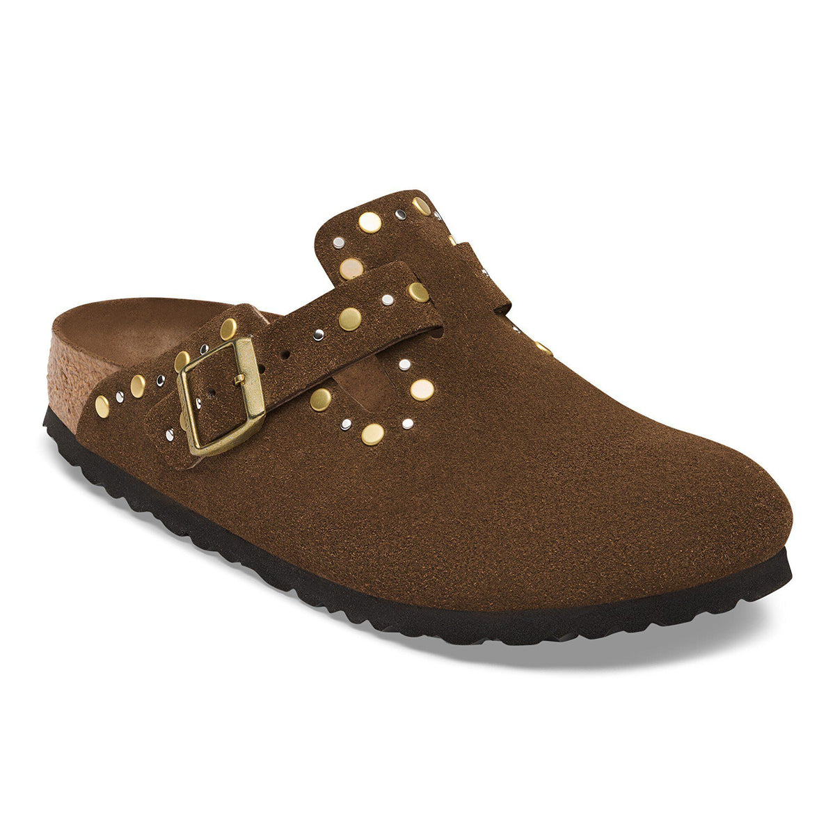 Boston Rivets Suede Leather in Color Carafe Tonal | Birkenstock
