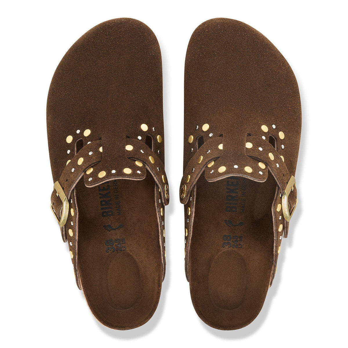 Boston Rivets Suede Leather in Color Carafe Tonal | Birkenstock