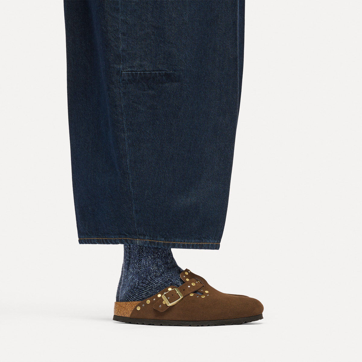 Boston Rivets Suede Leather in Color Carafe Tonal | Birkenstock