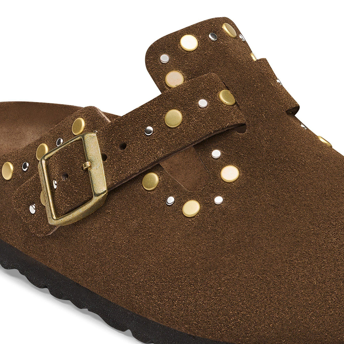 Boston Rivets Suede Leather in Color Carafe Tonal | Birkenstock