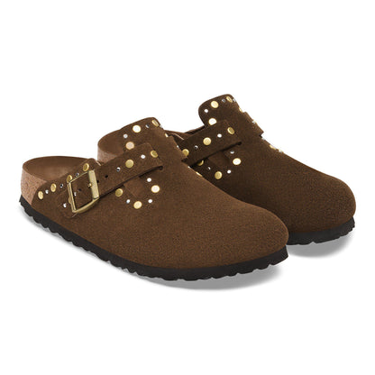 Boston Rivets Suede Leather in Color Carafe Tonal | Birkenstock