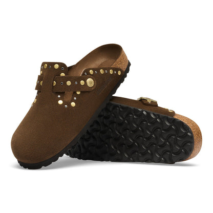 Boston Rivets Suede Leather in Color Carafe Tonal | Birkenstock
