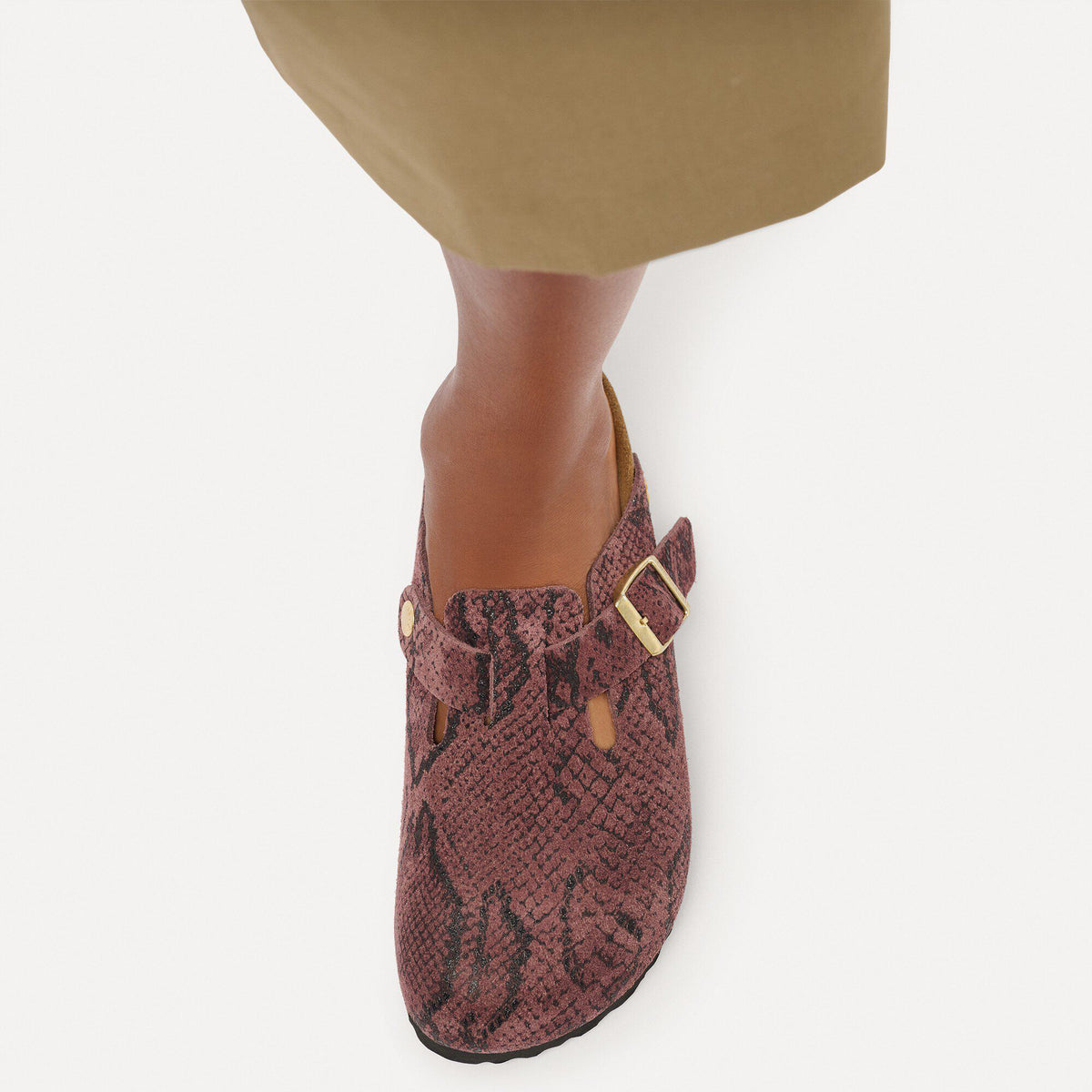 Boston Suede Leather in Color Snake Pepper | Birkenstock