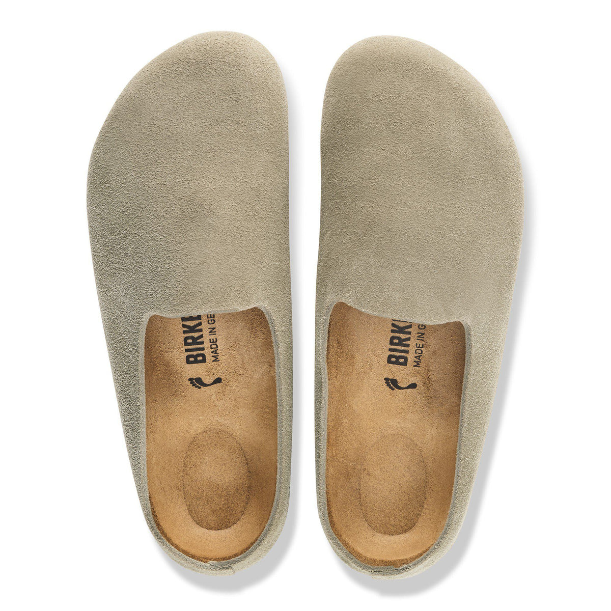 Amsterdam Wrapped Suede Leather in Color Taupe | Birkenstock