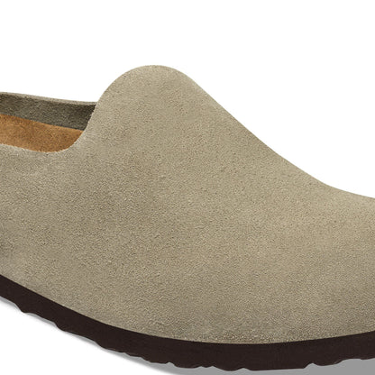 Amsterdam Wrapped Suede Leather in Color Taupe | Birkenstock