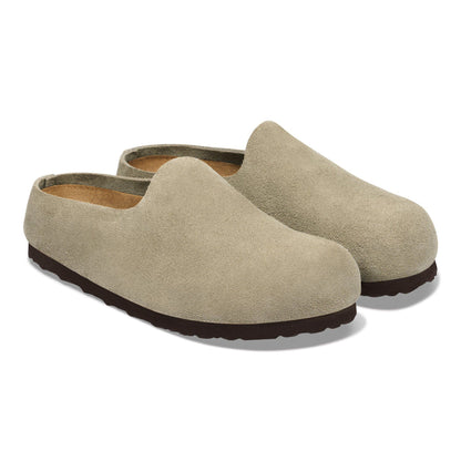 Amsterdam Wrapped Suede Leather in Color Taupe | Birkenstock