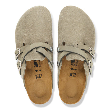 Blair Suede Leather in Color Taupe | Birkenstock