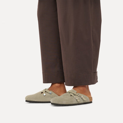 Blair Suede Leather in Color Taupe | Birkenstock