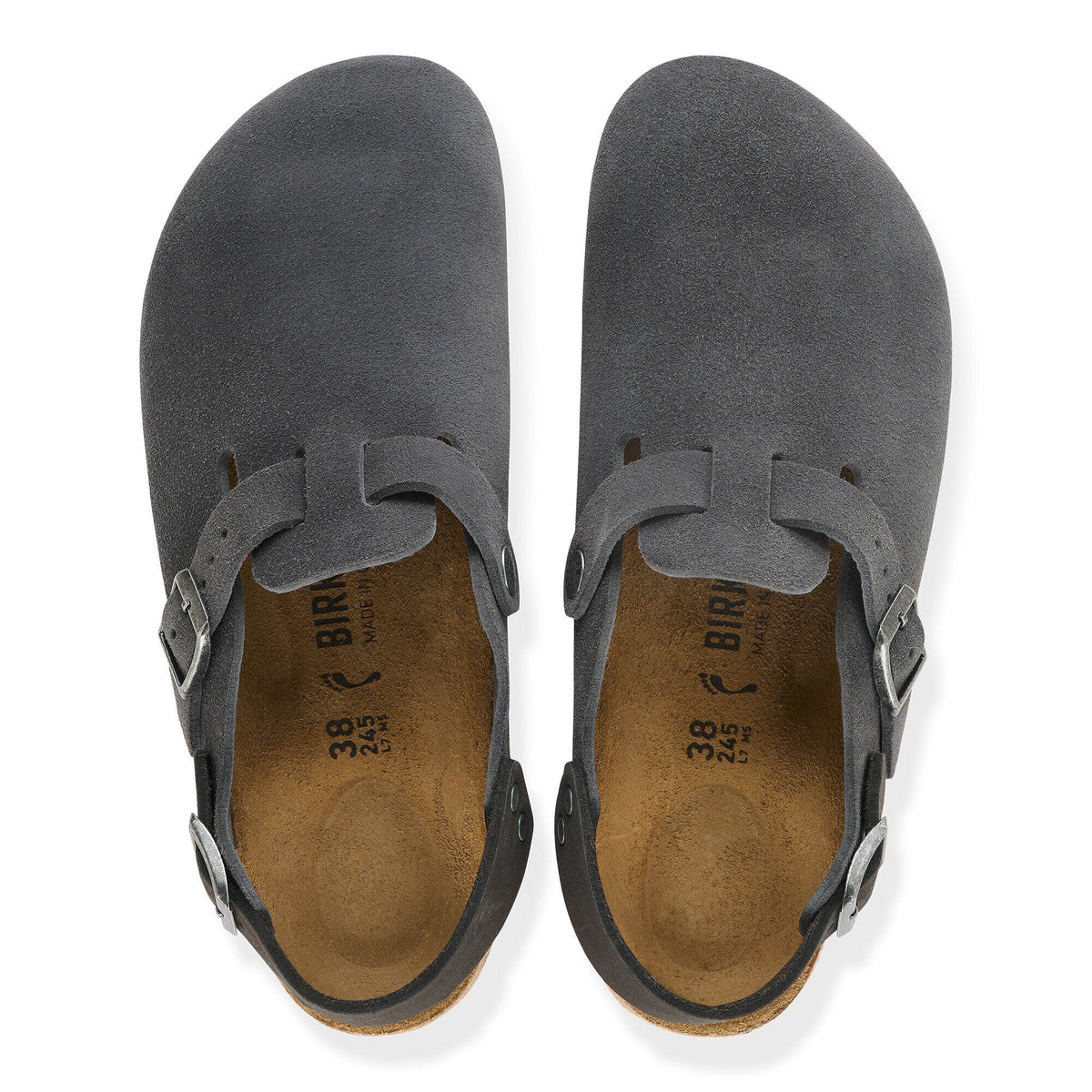 Tokio Suede Leather in Color Charcoal | Birkenstock