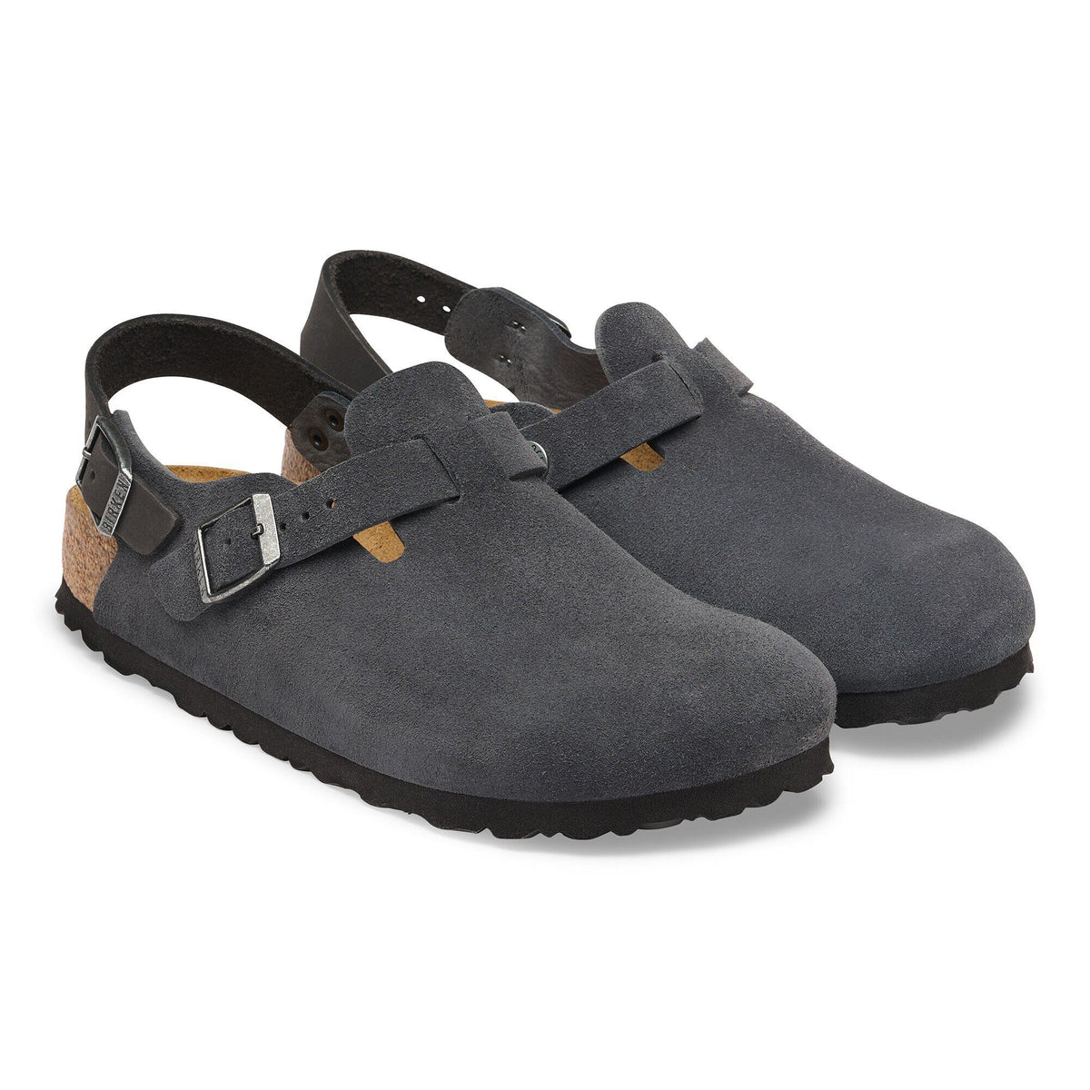 Tokio Suede Leather in Color Charcoal | Birkenstock