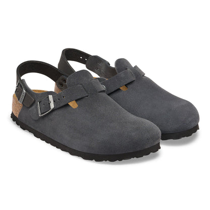 Tokio Suede Leather in Color Charcoal | Birkenstock