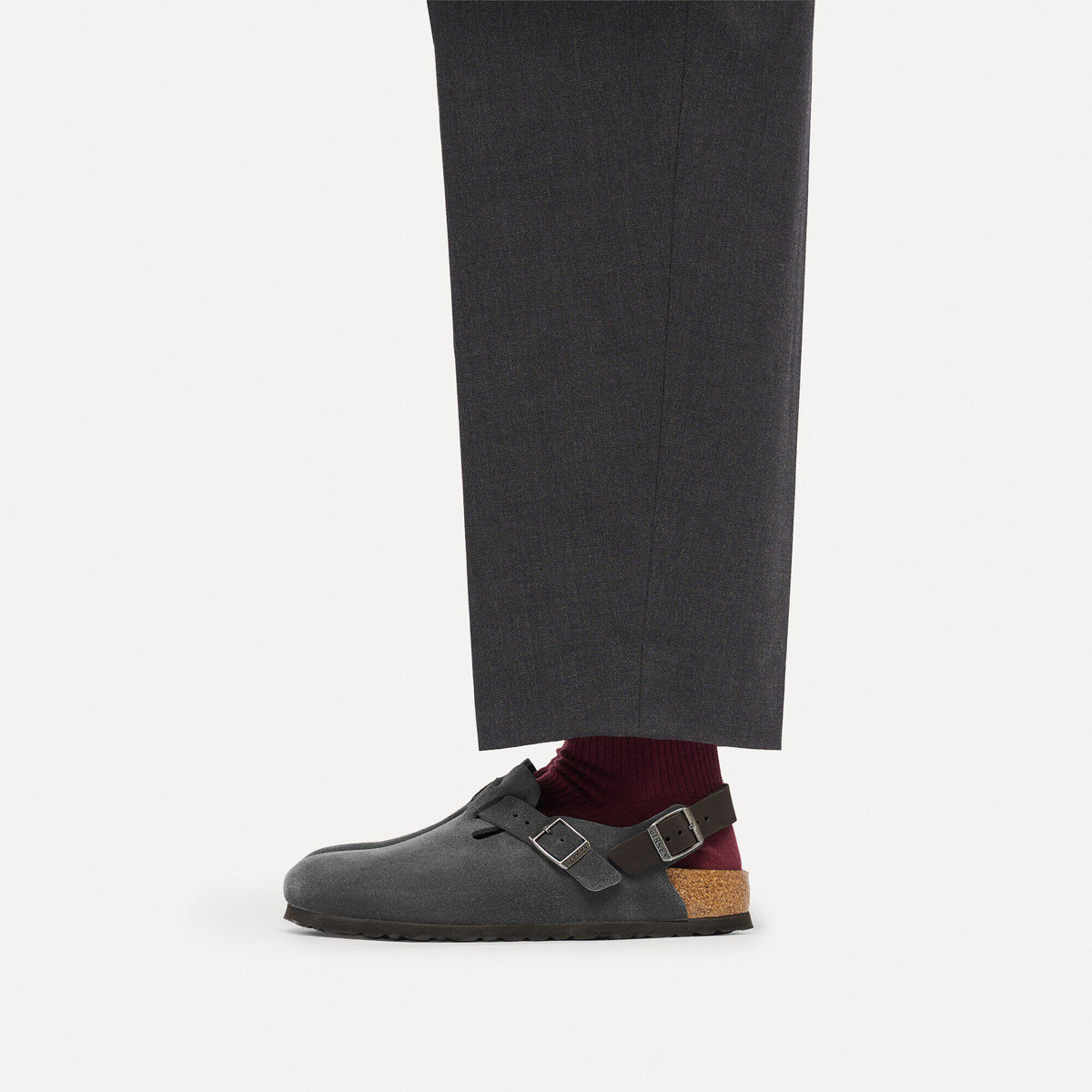 Tokio Suede Leather in Color Charcoal | Birkenstock