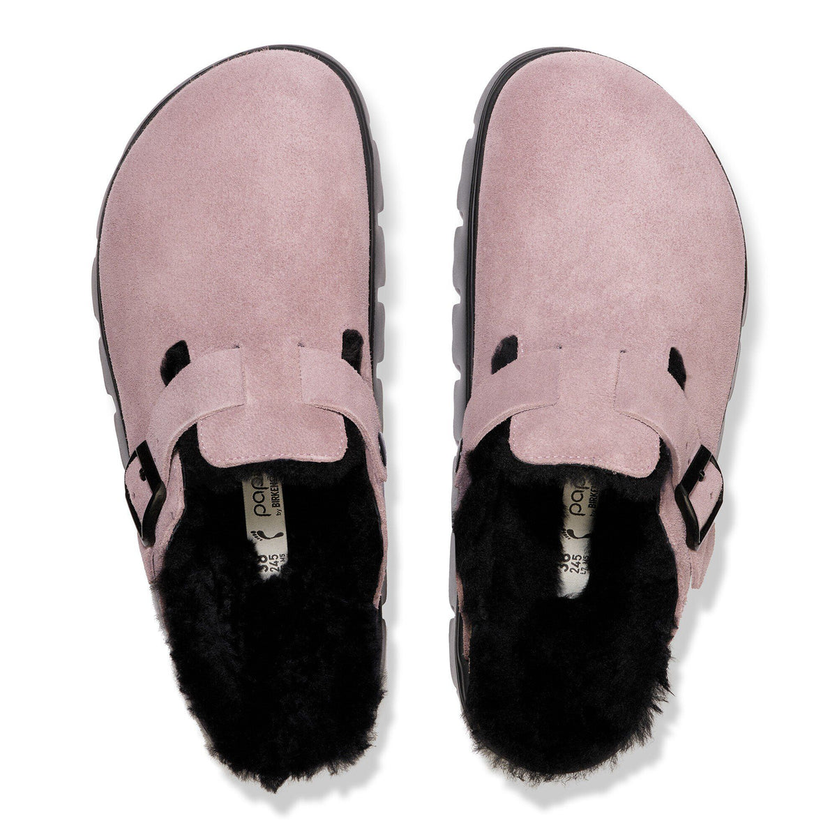 Boston Chunky Shearling Suede Leather in Color Faded Purple | Birkenstock