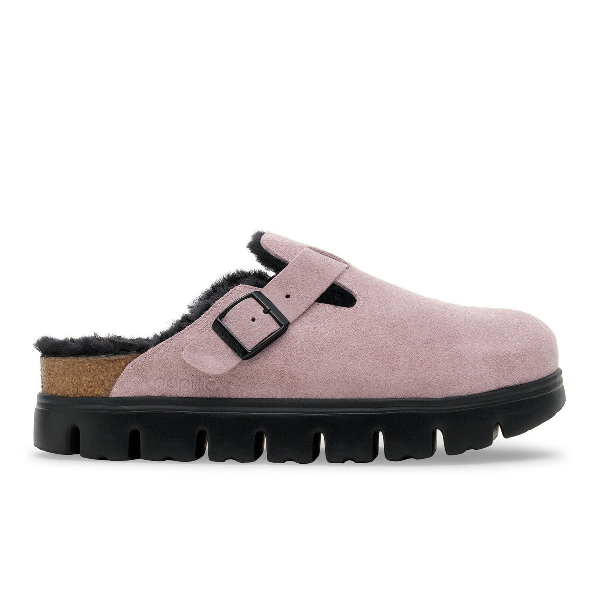 Boston Chunky Shearling Suede Leather in Color Faded Purple | Birkenstock