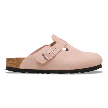Boston Soft Footbed Suede Leather in Color Light Rose | Birkenstock