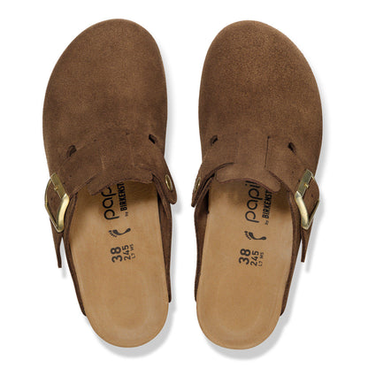 Fanny Suede Leather in Color Dark Tea | Birkenstock