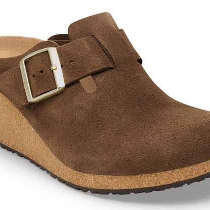 Fanny Suede Leather in Color Dark Tea | Birkenstock