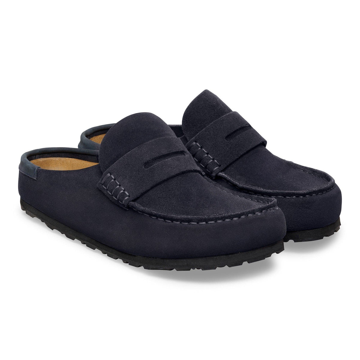 Naples Wrapped Suede Nubuck in Color Midnight Blue | Birkenstock