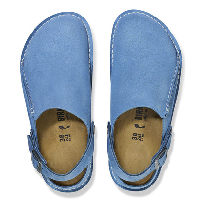 Lutry Premium Suede Suede Leather in Color Elemental Blue | Birkenstock