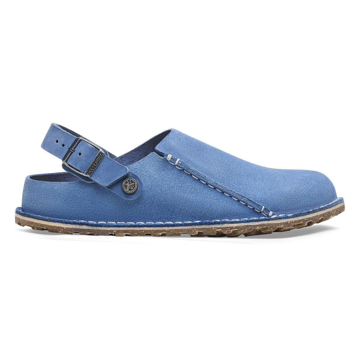 Lutry Premium Suede Suede Leather in Color Elemental Blue | Birkenstock