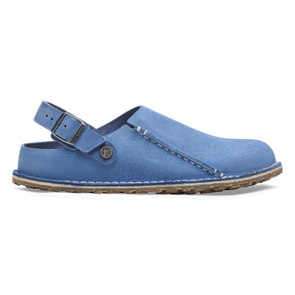 Lutry Premium Suede Suede Leather in Color Elemental Blue | Birkenstock