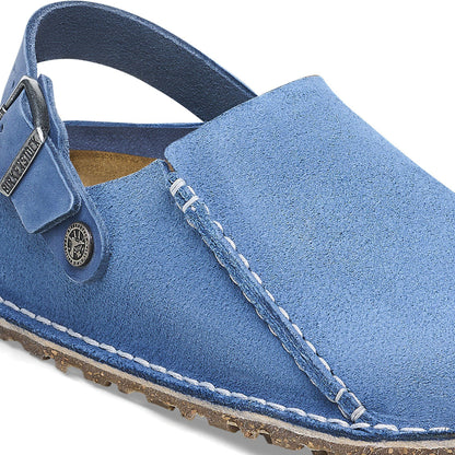 Lutry Premium Suede Suede Leather in Color Elemental Blue | Birkenstock