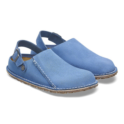 Lutry Premium Suede Suede Leather in Color Elemental Blue | Birkenstock