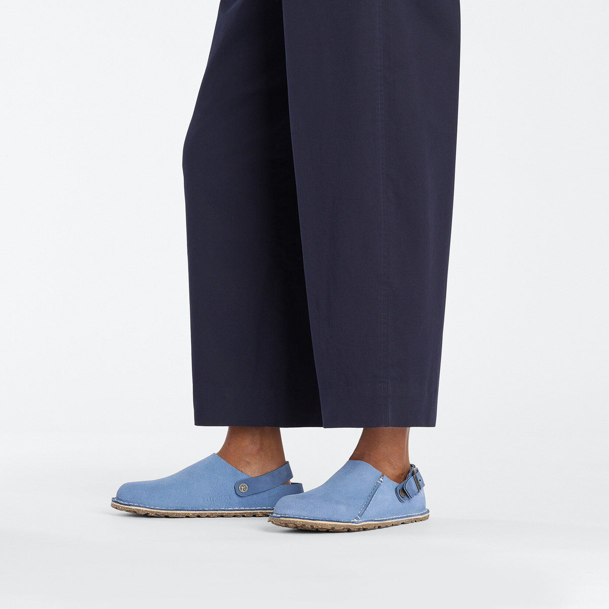 Lutry Premium Suede Suede Leather in Color Elemental Blue | Birkenstock