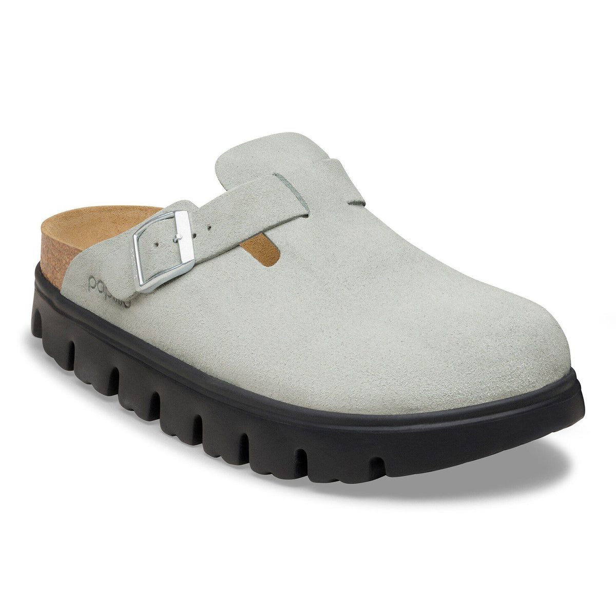 Boston Chunky Suede Leather in Color Pure Sage | Birkenstock