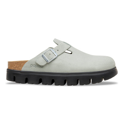 Boston Chunky Suede Leather in Color Pure Sage | Birkenstock