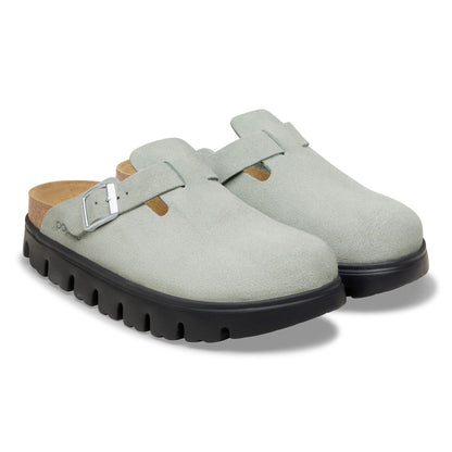 Boston Chunky Suede Leather in Color Pure Sage | Birkenstock