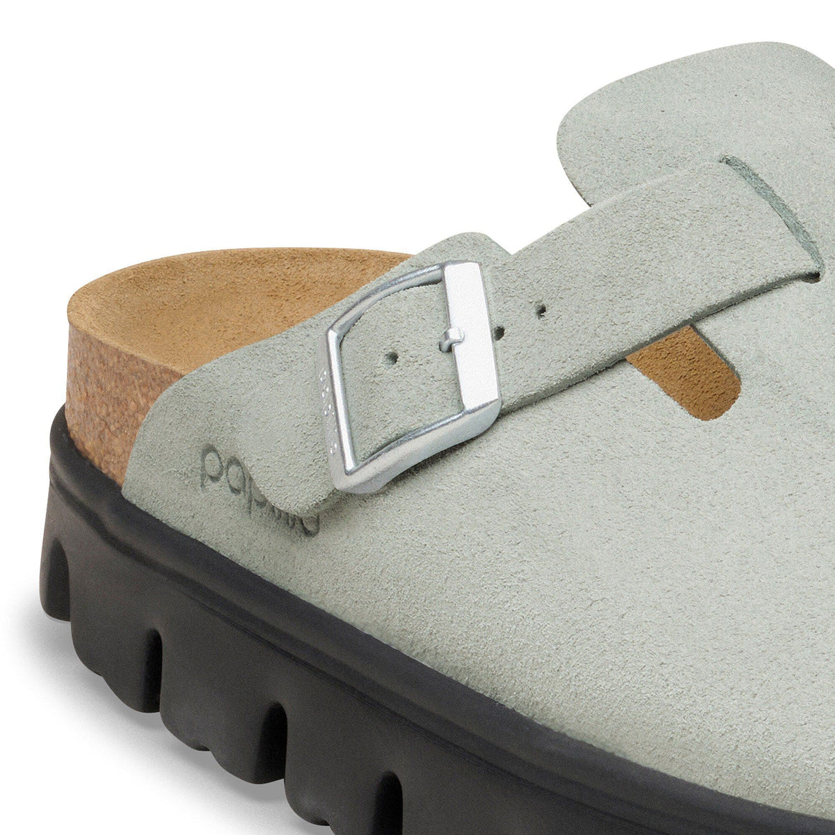 Boston Chunky Suede Leather in Color Pure Sage | Birkenstock