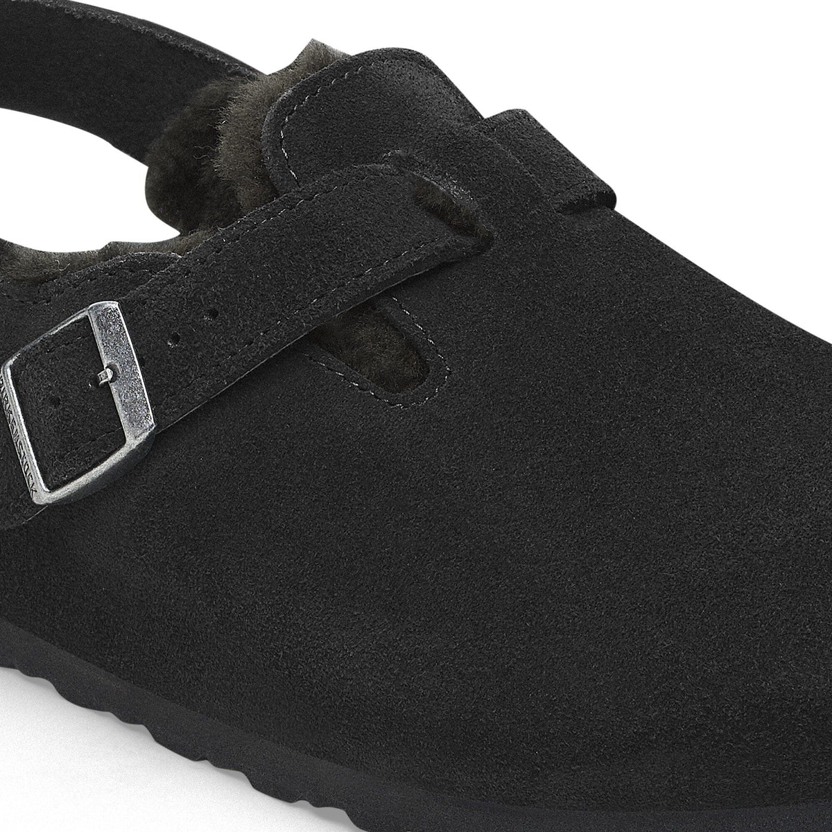 Tokio Shearling Suede Leather in Color Black | Birkenstock