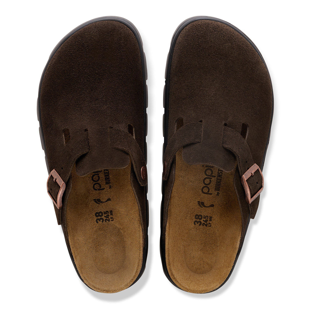 Boston Chunky Suede Leather in Color Mocha | Birkenstock
