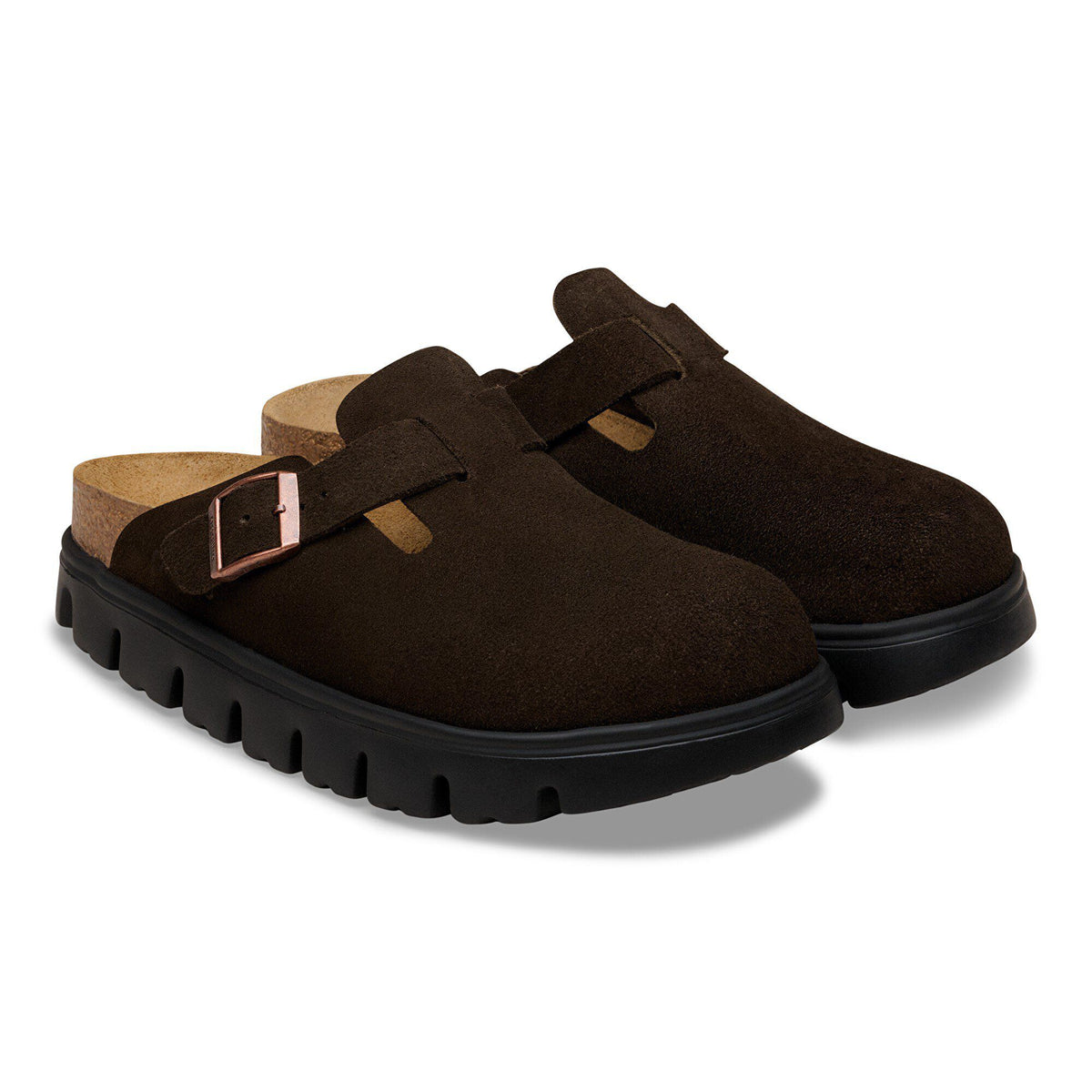 Boston Chunky Suede Leather in Color Mocha | Birkenstock