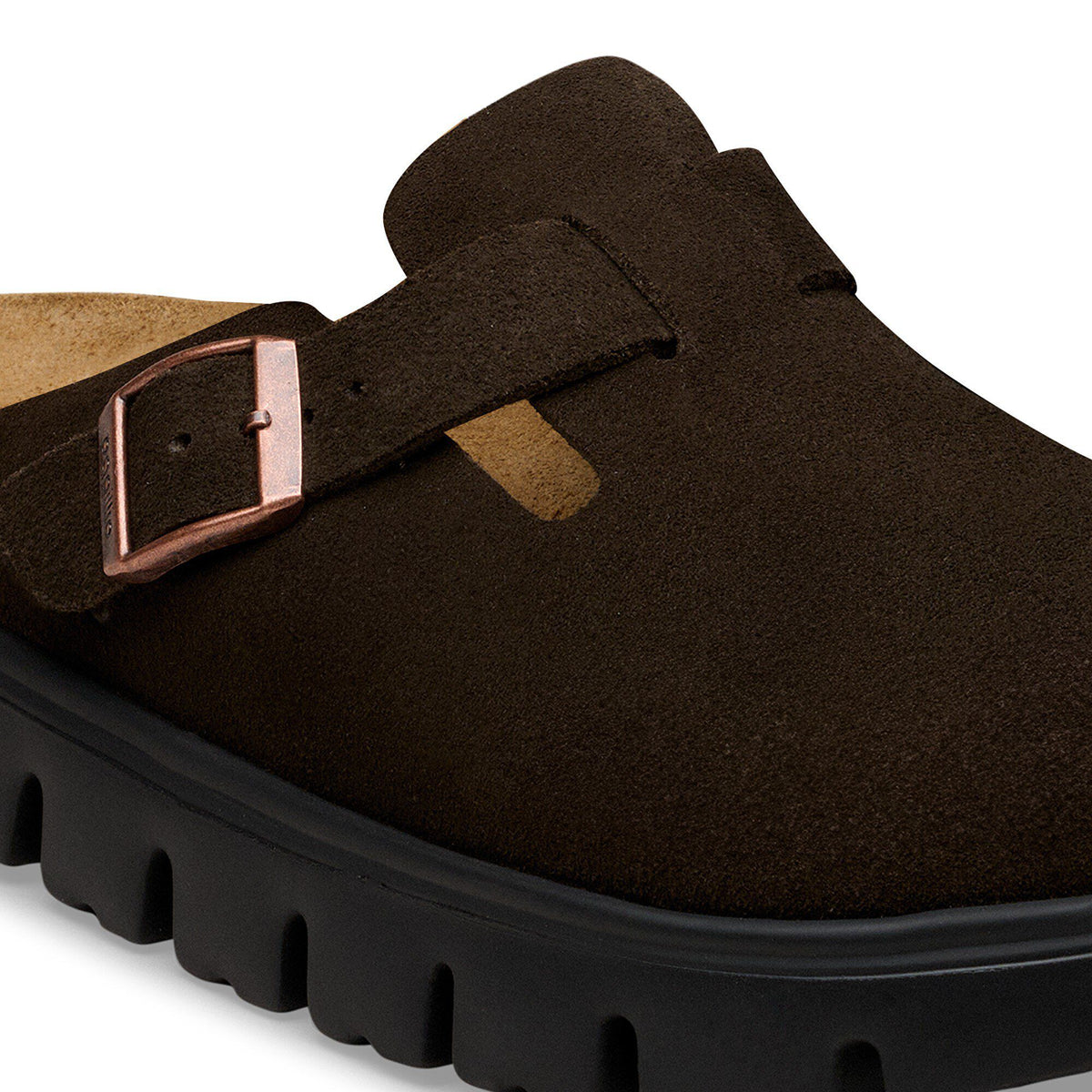 Boston Chunky Suede Leather in Color Mocha | Birkenstock