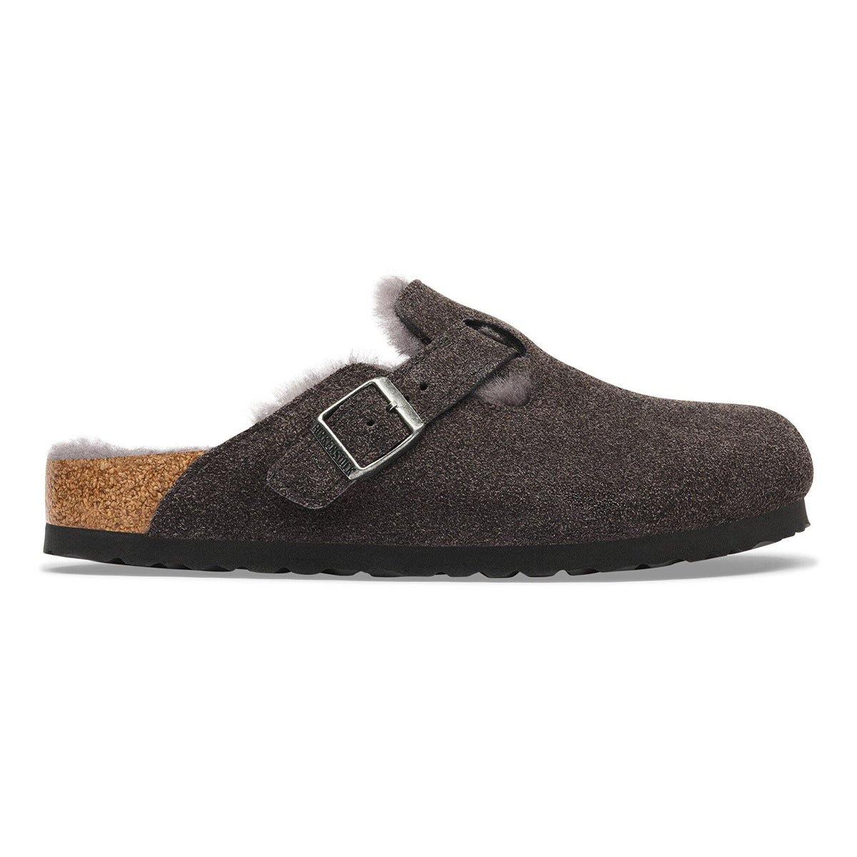 Boston Shearling Suede Leather in Color Velvet Gray | Birkenstock