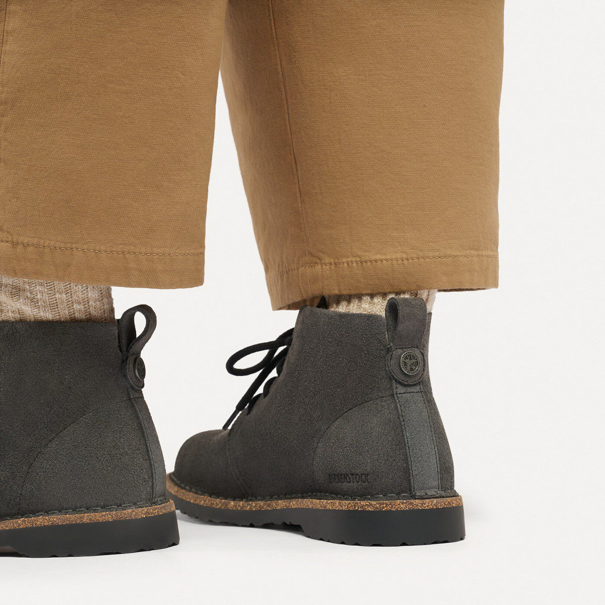 Uppsala Mid Suede Leather in Color Charcoal | Birkenstock