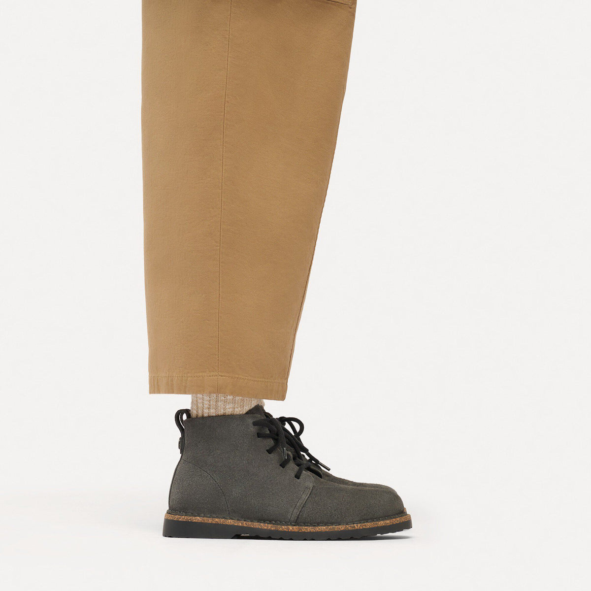 Uppsala Mid Suede Leather in Color Charcoal | Birkenstock